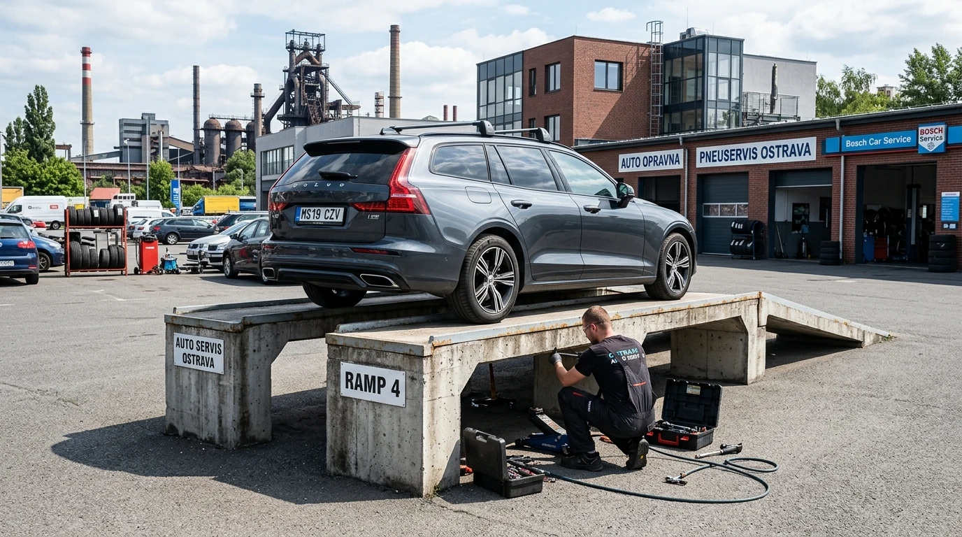 Rampa pro auta v Ostravě: Kde najít nájezdové rampy zdarma? 1 Nájezdová rampa pro automobily a servisní jáma v Ostravě