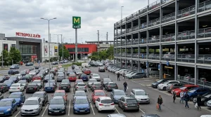 Garáže a parkoviště u nákupního centra Metropole Zličín a stanice metra