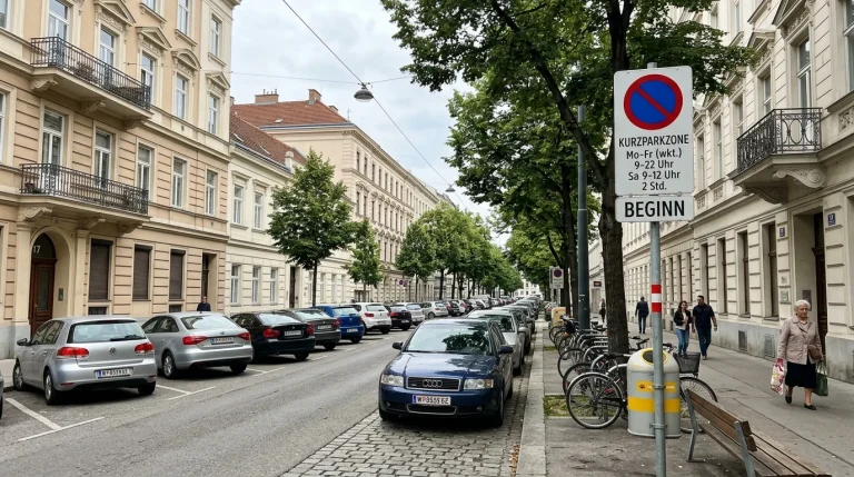 Parkování ve Vídni: Průvodce zónami Kurzparkzone, ceník lístků a P+R parkoviště