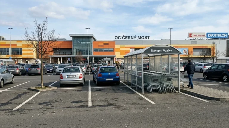 OC Černý Most Parkování: Ceník, 3 hodiny zdarma, vjezdy a P+R